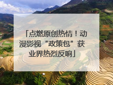点燃原创热情！动漫影视“政策包”获业界热烈反响